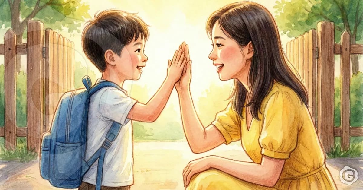 Nước mắt cổng trường: Tại sao kỹ thuật "Tạm biệt nhanh" lại hiệu quả hơn mọi lời an ủi?